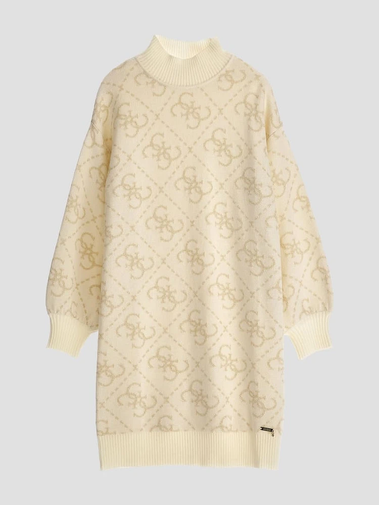 Monogram Sweater Dress (7-16)