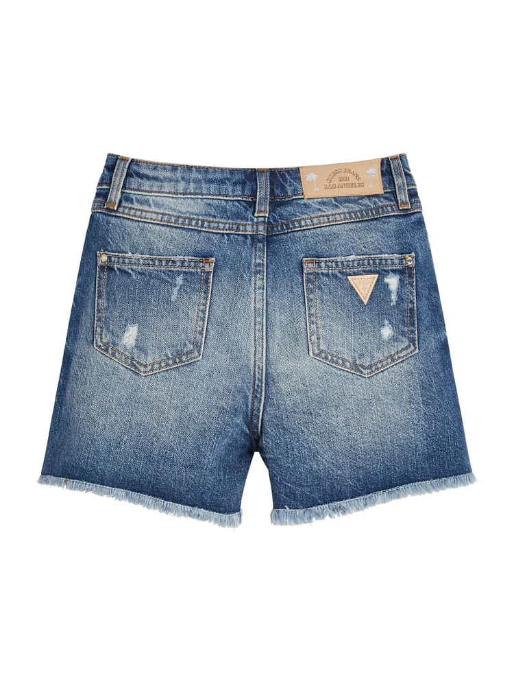 Crystal Studded Denim Shorts (7-16)