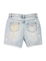 Keep It Real Denim Mom Shorts (Kids 7-16)