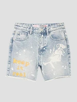 Keep It Real Denim Mom Shorts (Kids 7-16)