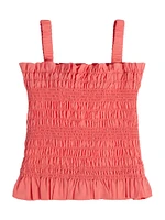 Smocked Woven Tank (7-16)