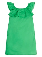 Ruffle Popeline Dress (7-16)