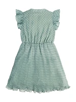 Polka Dot Chiffon Dress (7-16