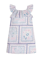 Printed Ruffle Popeline Dress (7-16)