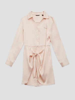 Eco Mini Me Satin Shirtdress (7-16)