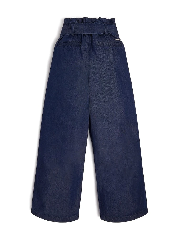 Eco Denim Paperbag Pants (7