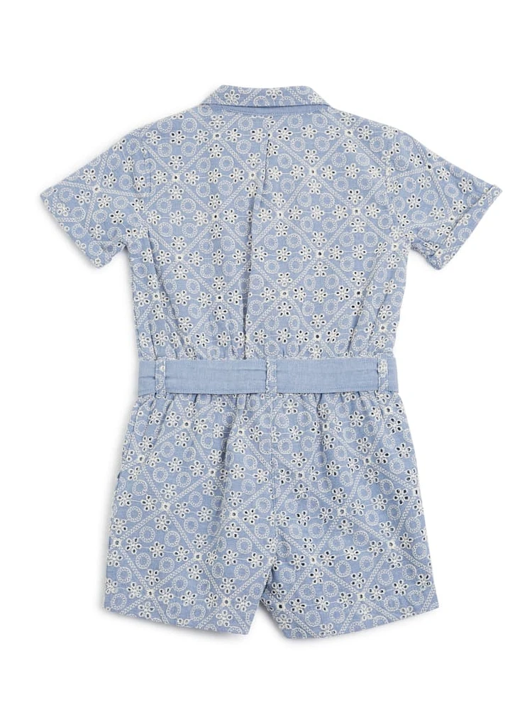 Sangallo Chambray Romper (7-16)