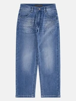 Rhinestone Straight Jeans (7-16)