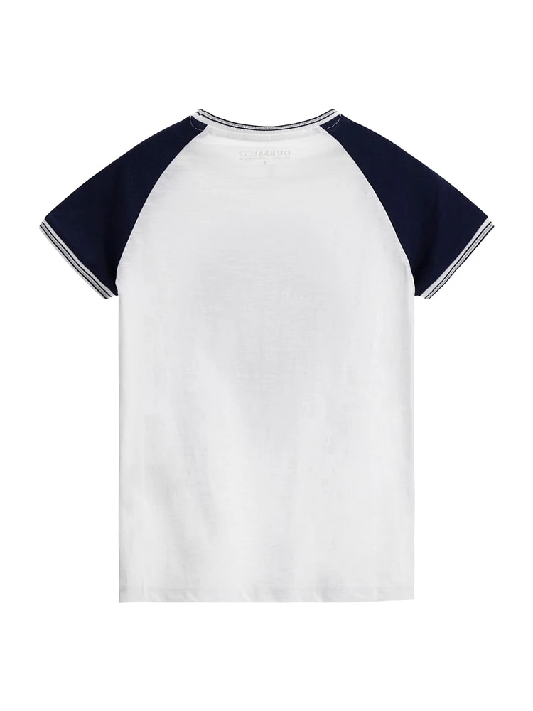 Eco Embroidered Raglan Tee (7-16)