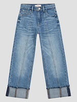 Bear Logo Wide-Leg Jeans (7-16)