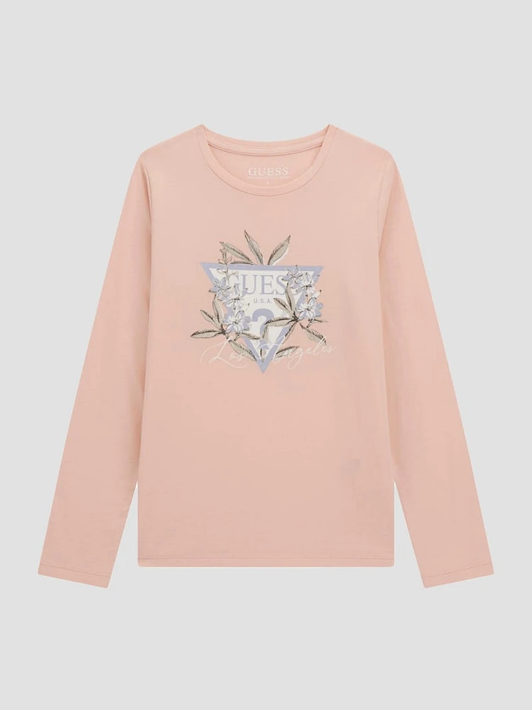 Glitter Signature Triangle Tee (7-16)