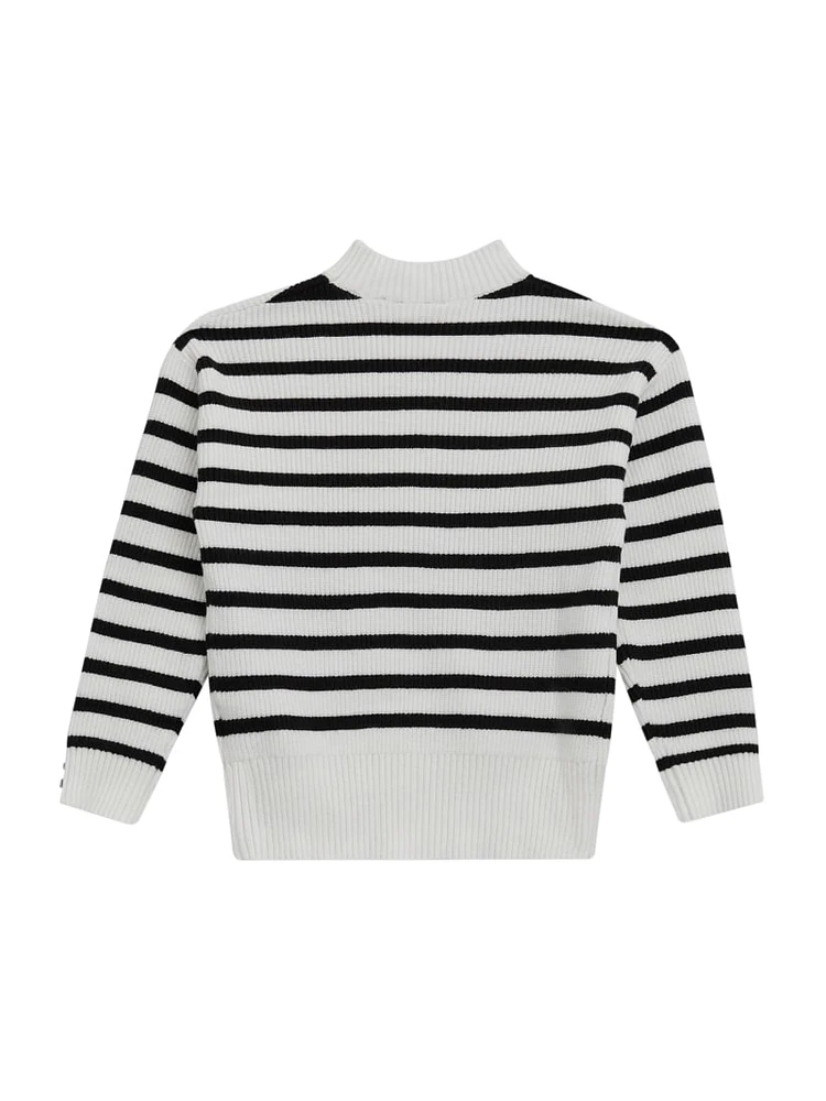 Bear Logo Striped Sweater (7-16)