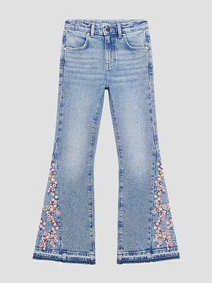 Eco Embroidered Flare Jeans (7-16)