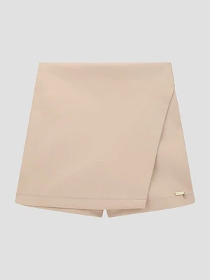 Faux-Leather Skort (7-16)