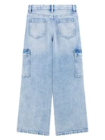 Eco Denim Cargo Pants (7-16)