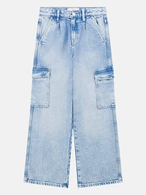 Eco Denim Cargo Pants (7-16)