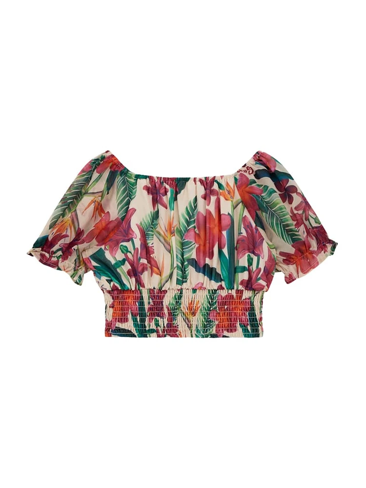Chiffon Floral Top (7-16)