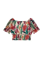Chiffon Floral Top (7-16)