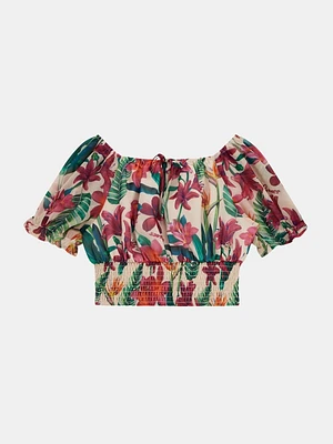 Chiffon Floral Top (7-16)