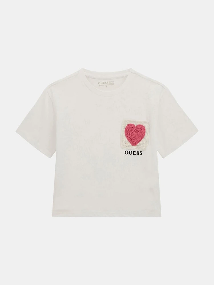 Eco Crochet Pocket Tee (7-16)