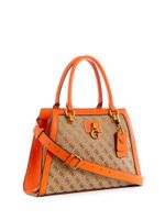 Stephi Jacquard Logo Girlfriend Satchel