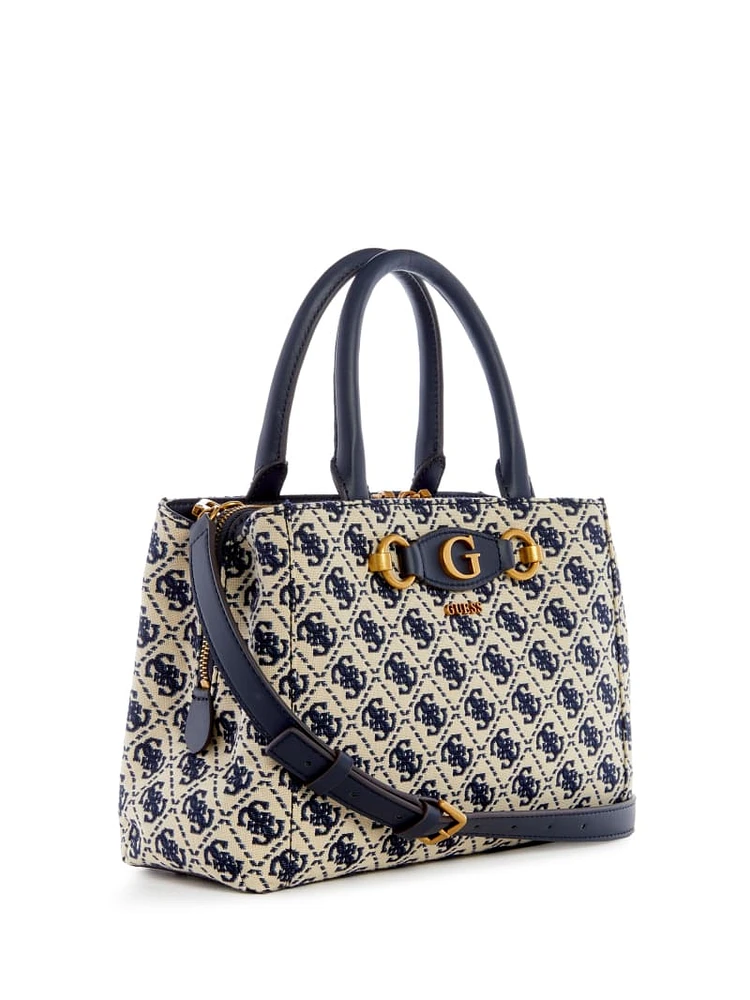 Izzy Jacquard Logo Small Girlfriend Satchel