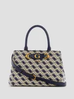 Izzy Jacquard Logo Small Girlfriend Satchel