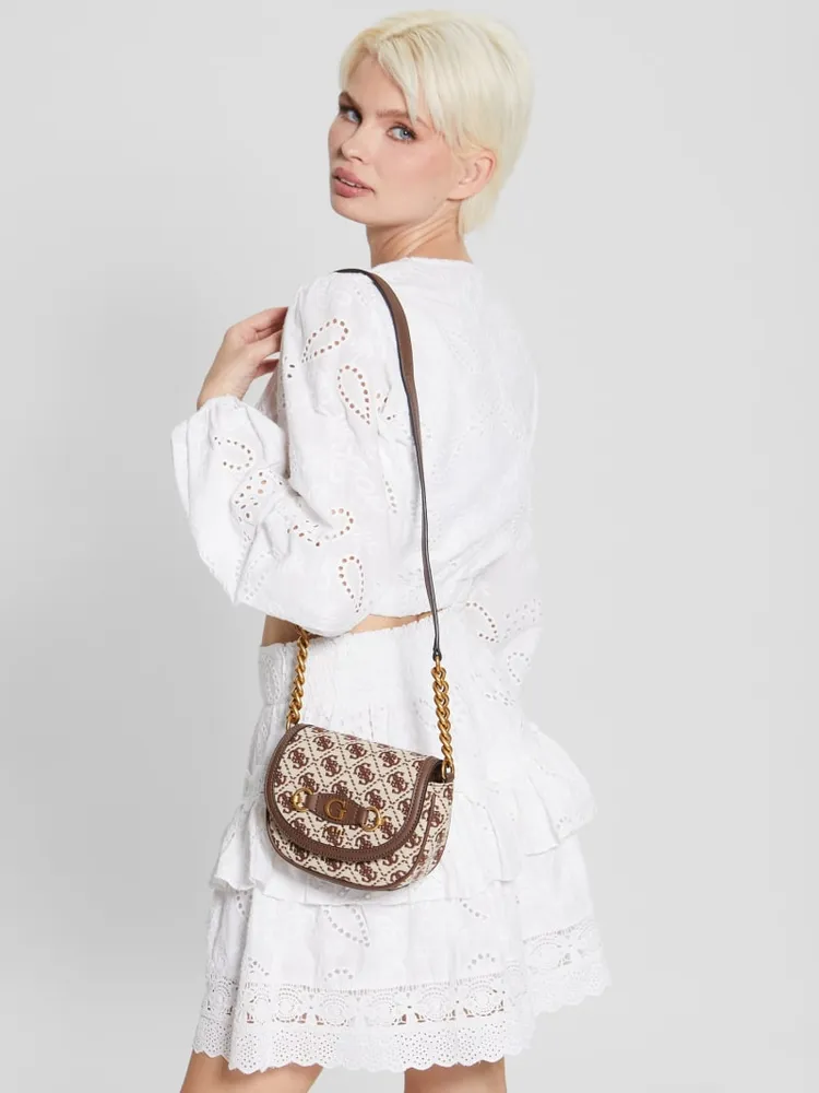 Izzy Jacquard Logo Mini Crossbody