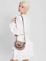 Izzy Jacquard Logo Mini Crossbody