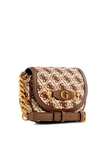 Izzy Jacquard Logo Mini Crossbody