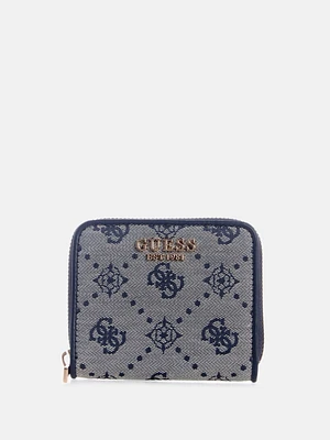 Neda Jacquard Logo Small Wallet