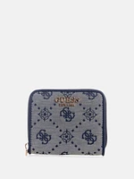 Neda Jacquard Logo Small Wallet