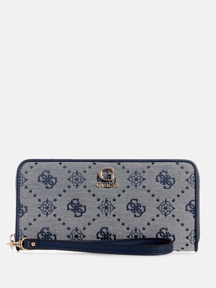 Neda Jacquard Logo Large Wallet