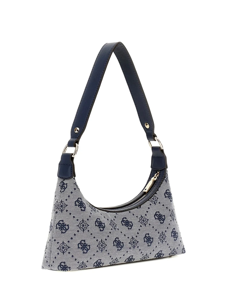 Neda Jacquard Logo Shoulder Bag