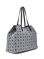 Neda Jacquard Logo Large Tote Set