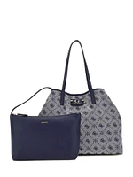 Neda Jacquard Logo Large Tote Set