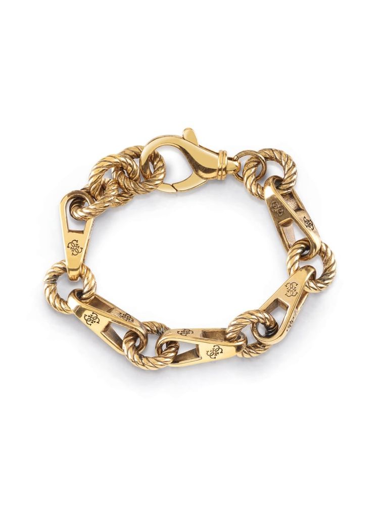 Gold-Tone Torchon Chain Bracelet