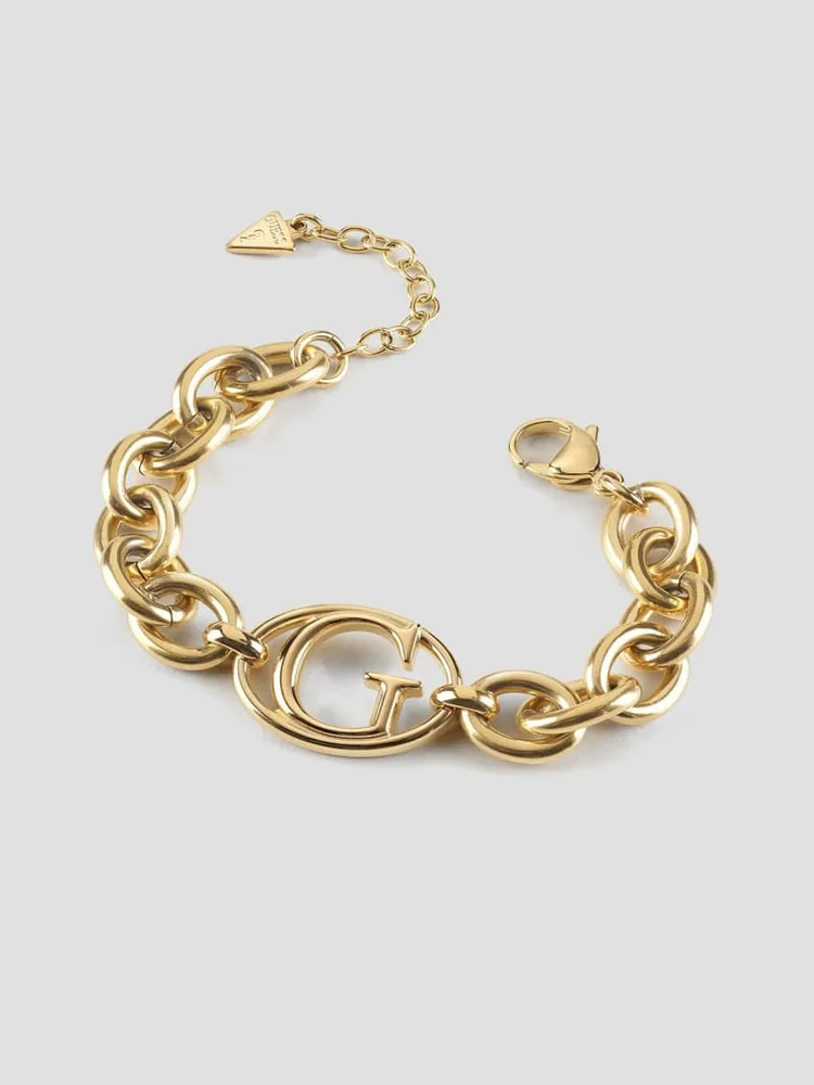 Marciano Gold-Tone G Logo Chain-Link Bracelet