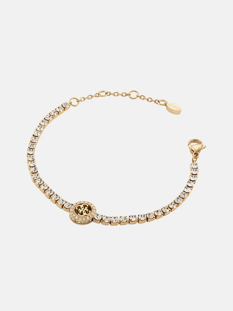 Gold-Tone Quattro G Tennis Bracelet