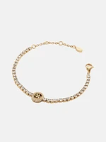 Gold-Tone Quattro G Tennis Bracelet