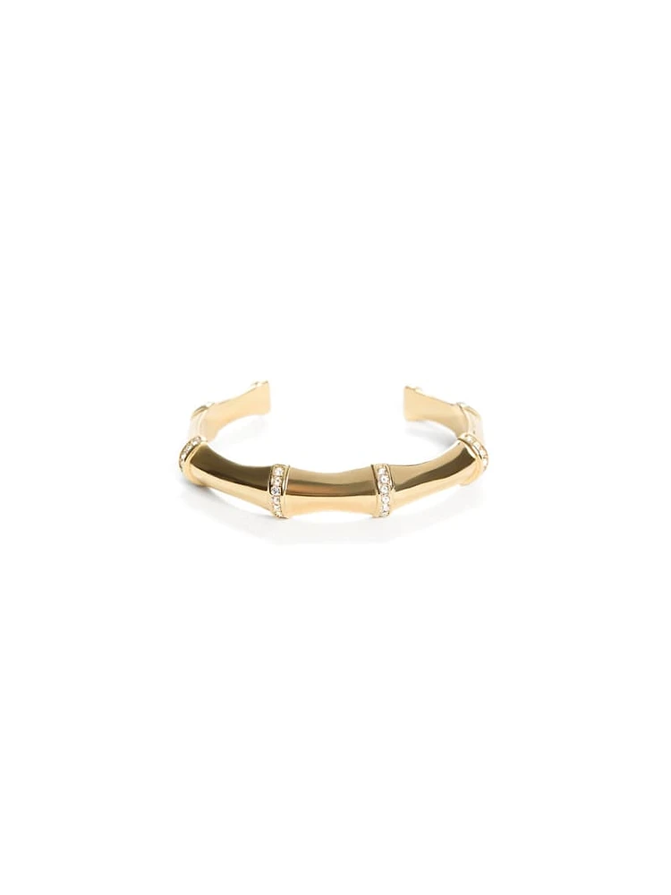 Gold-Tone Bamboo Cuff Bracelet
