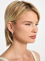 Quattro G Pavé Huggie Hoop Earrings
