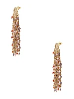 Gold-Tone Quattro G and Multi Fringe Earrings