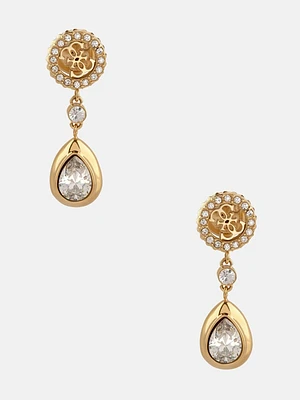 Gold-Tone Quattro G and Teardrop Earrings