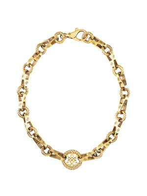 Gold-Tone Torchon Chain Necklace