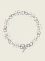 Silver-Tone Quattro G Necklace