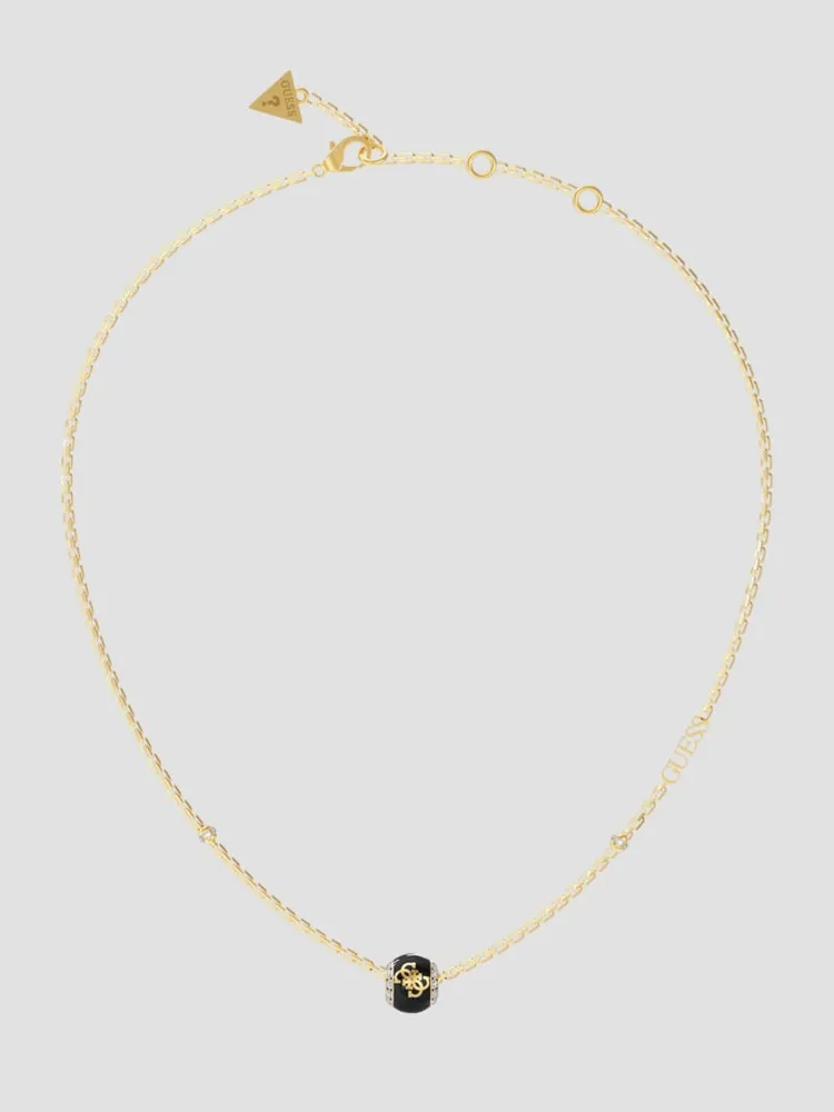 Gold-Tone Quattro G Bead Necklace