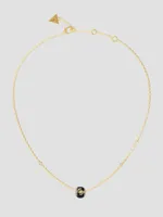 Gold-Tone Quattro G Bead Necklace