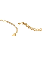 Gold-Tone Heart Charm Necklace