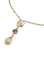 Gold-Tone Quattro G and Teardrop Y Necklace